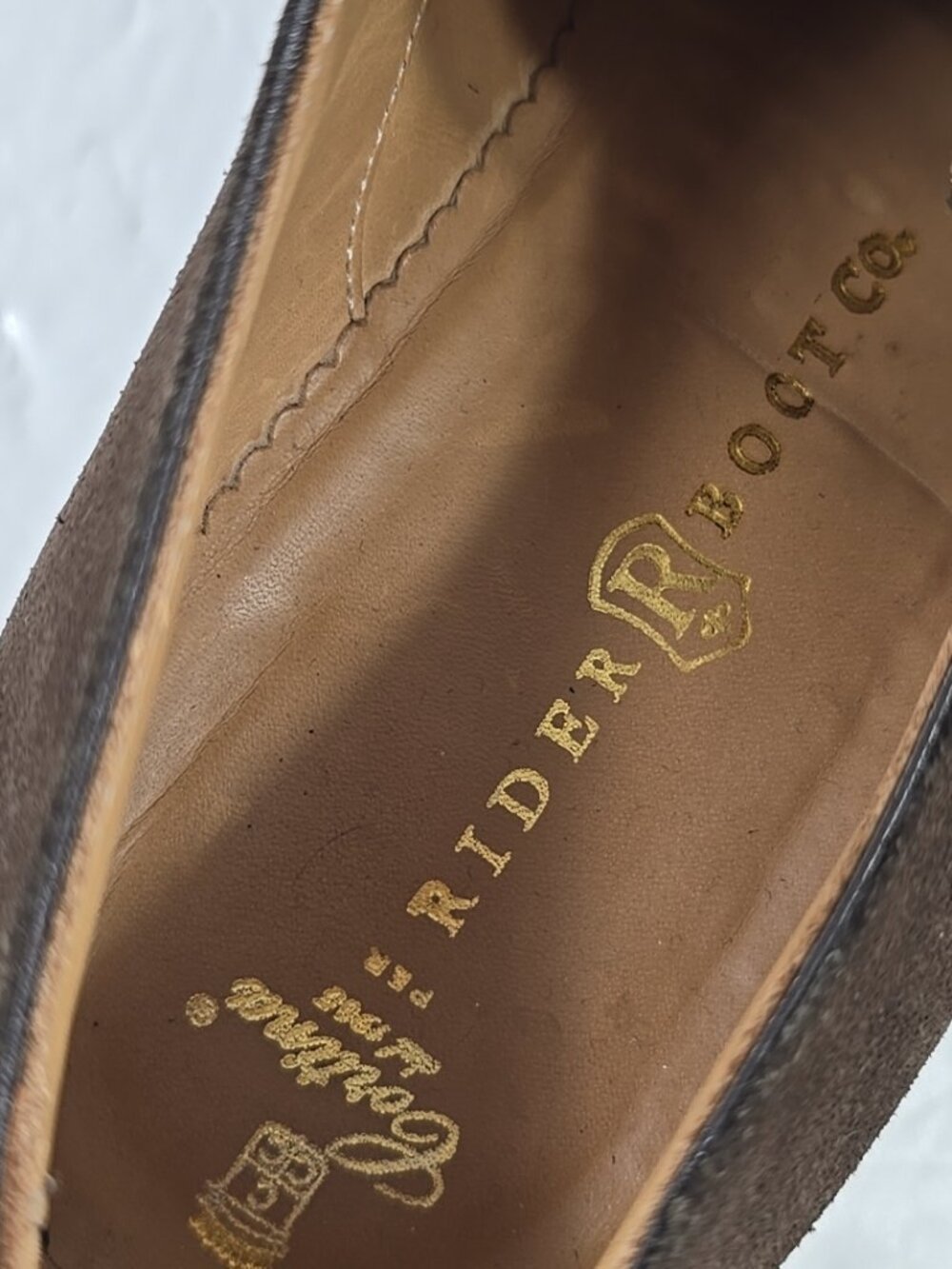 $495 RIDER BOOT CO. By CORTINA DARK BROWN SUEDE MONKS SHOES MEN'S SIZE 10 *VGC* - Picture 6 of 16